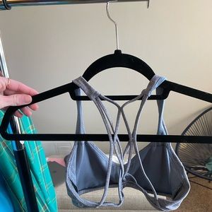 Grey lululemon sports bra